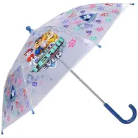 Ryhmä Hau Rainy Days Paraplu - Blauw / Transparant - 60 x 71 x 71 cm - Kinderparaplu - Chase, Rubble & Marshall