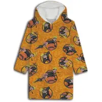 Naruto hoodie poncho geel maat XS - L - polyester