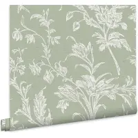 Laura Ashley - Vliesbehang - Lloyd Saliegroen