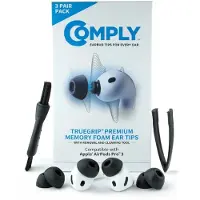 Comply Foam TrueGrip voor AirPods Pro 3- maat MIXED SIZE, 3 paar(1 paar x S, 1 paar x M, 1 paar x L)