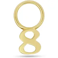 New Bling - 9NBG-O157-8 - 14K geelgoud – Bedel – Nummer 8