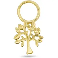 New Bling - 9NBG-O135 - 14K goud – Oorbelhanger - per stuk – Boom – 6.5x6.2mm