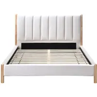 Vente-unique Bedframe stof ivoor 180 x 200 cm SIZAMA