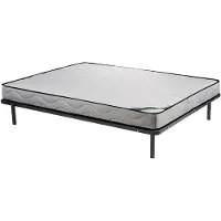 Vente-unique Set 140 x 190 cm lattenbodem + matras van schuim en tijk van bamboe - KANANI van NATUREA