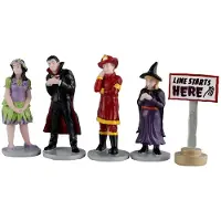 Lemax Line Starts Here 12x4x20 cm 5st Halloween