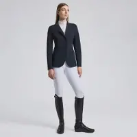Cavalleria Toscana Women's Raw Cut Competition Jacket with buttons M Navy