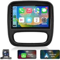 Hexinex HexinexMarket Quad-Core autoradio Geschikt voor Renault TRAFIC (2014-2021) - Draadloos CarPlay, Android Auto, multimediaspeler, 2GB+64GB