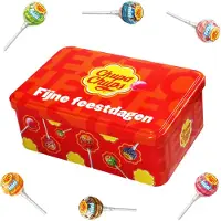 Chupa Chups Best of Mini candy collection box "Fijne feestdagen" - lollies - 70 stuks - 420g