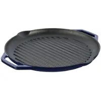 GrandFeu - Geëmailleerde gietijzeren grillpan - blauw