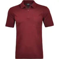 Ragman Softknit Regular Fit Polo shirt Korte mouw rood