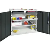 Stumpf & Kossendey gereedschap- en materiaalkast Serie 3000 lichtgrijs / antr...