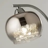 Searchlight Tafellamp Ianis, helder / transparant, Woon-/ Eetkamer, Glas, Modern, Tafellamp