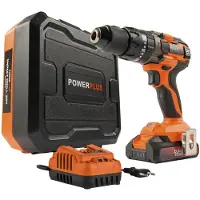 Powerplus Schroef-, klopboormachine POWDP15211 - klopboormachine van 20V - incl. batterij 20V 2.0Ah en lader 2.0A