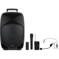 Fonestar MALIBU-315, bekabeld en draadloos, 250 W, zwart