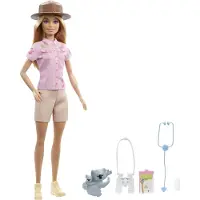 Barbie Zoologist Doll Roze