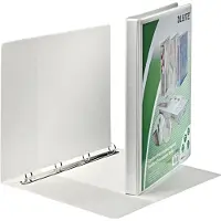Leitz presentatie-ringband, A4 extra breed, wit, rug 30 mm, 4-rings mechaniek