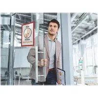Durable DURAFRAME A4 Displayframe Zelfklevend, Magnetisch Rood Klevend PVC (Polyvinylchloride) 487203 23,4 (B) x 0,6 (D) x 32,6 (H) cm 2 Stuks