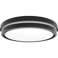 Müller-Licht Slimme plafondlamp Kea, dimbaar, zwart, Woon-/ Eetkamer, Aluminium, Modern, Slimme plafondlamp