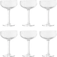 Bloomingville - Astrid Champagne Glass - Clear - 6 Pieces