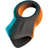 Erecto - penisring met balstretcher - zwart