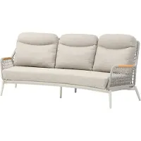 AVH-Collectie Monza lounge 3-zitsbank aluminium latte