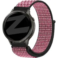 Bandz Nylon loop bandje (18mm) - Geschikt voor Garmin Vivoactive 4s / Vivomove 3s / Venu 2s / Venu 3s / Forerunner 255s / Forerunner 265s / Venu 4 - 41mm - True Berry