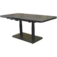 AVH-Collectie Savanna lounge dining tuintafel uitschuifbaar 140-180x90xH54-75.5 cm in hoogte verstelbaar aluminium antraciet