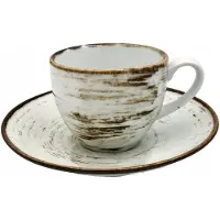 Alumina Nostalgia Witte Kop in Schotel 200ml - Duurzame Porselein