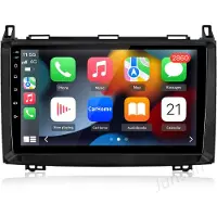 Hexinex HexinexMarket Octa-Core autoradio Geschikt voor Benz A/B Klasse Sprinter Viano VW Crafter - Draadloos CarPlay, Android Auto, multimediaspeler, 4GB+64GB
