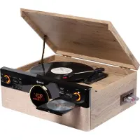 Denver Retro Platenspeler - Radio - CD - Cassette - Bluetooth - Auto stop - MRD180