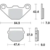 Moto-Master Aprilia/fantic/kawasaki/rieju 409904 Remblokken