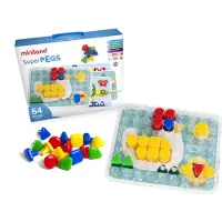 Miniland Superpegs Primary 64 Units Veelkleurig Kinderen