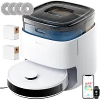 Lefant M3 Robotstofzuiger – 12000 Pa Zuigkracht – Zelf-Legende Docking Station – Autonomisch Stofzuigen & Dweilen – dToF LiDAR Navigatie – App / Alexa / Google Home – Voor Harde Vloeren & Tapijt