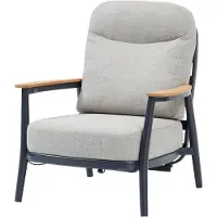 AVH-Collectie Savanna verstelbare lounge tuinstoel aluminium antraciet
