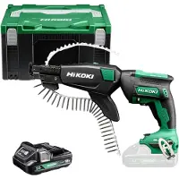 HiKOKI W18DAWBZ Accu Band-Schroefmachine 18V - 1/4" - Brushless - 0-5000Tr - Mv - 2X18V 2,0Ah In HSC III