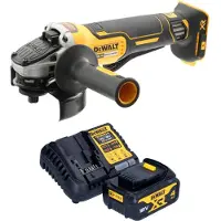DeWalt DCG 406 M1 accu haakse slijper 18 V 125 mm borstelloos + 1x accu 4,0 Ah + oplader