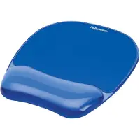 Fellowes Crystals Gel PU (polyurethaan) Muismat met polssteun Blauw