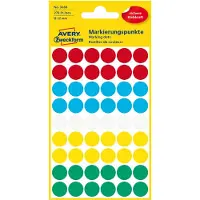 Avery Zweckform 3088 - Markeringspunten - Ø 12 mm - Assorti