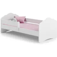 KOBI Kinderbed - met hekje - 160x80cm - met matras - max. 110kg