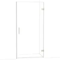 Maxaro Diamond Douchedeur 100cm Rvs Helder Glas Draaideur 200cm Hoog 8mm Veiligheidsglas Douchedeur | Glazen Douchedeur | Nisdeur Douche