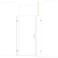 Maxaro Diamond Douchedeur | 125 cm Lichtgoud Helder glas Draaideur