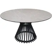 AVH-Collectie Pasadena low dining tuintafel 140xH69 cm keramisch antraciet