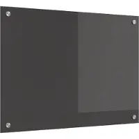 vidaXL Keukenachterwand Donkergrijs 70 x 50 cm gehard glas