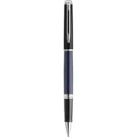 Waterman H?misphre Rollerball Pen | Zwart & Blauwe Lak met Palladium Gecoate Rand | Fijne Punt | Zwarte Inkt | Geschenkdoos