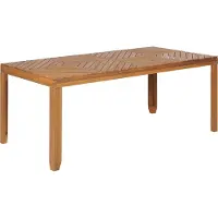 Beliani BARATTI - Tuintafel - Lichtbruin - Acaciahout
