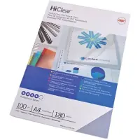 GBC omslagen HiClear ft A4, pak van 100 stuks, transparant, 150 micron