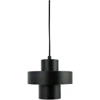 Dyberg Larsen Hanglampe , Stoke, dimbare, Zwart, Woonkamer, Metaal, Designer
