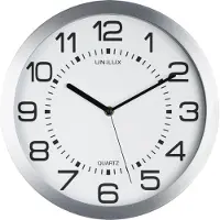Unilux Wandklok , model Mond, aluminium