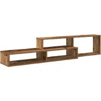 vidaXL Wand TV Stand 150 x 25 x 28,5 cm Bewerkt hout