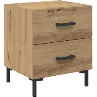 vidaXL Nachtkastje Artisan Eiken 40 x 35 x 47,5 cm Bewerkt hout